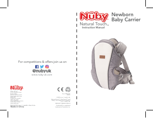 Manual Nûby Natural Touch Baby Carrier