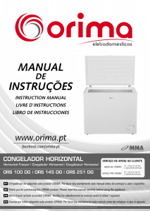 Manual Orima ORS 251 DG Congelador