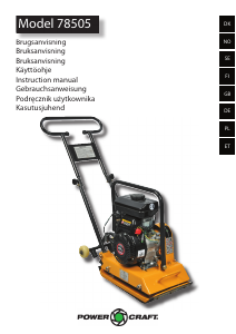 Brugsanvisning Power Craft 78505 Platekomprimator