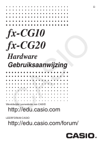 Handleiding Casio FX-CG10 Slim Grafische rekenmachine