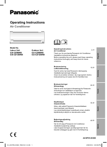 Bruksanvisning Panasonic CS-CZ12SKE Luftkonditionering