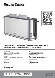 Manual SilverCrest IAN 347704 Toaster