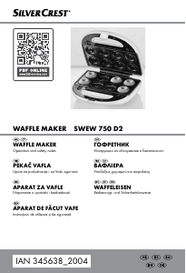 Manual SilverCrest IAN 345638 Waffle Maker