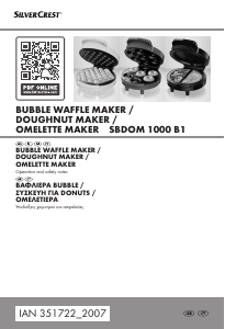 Manual SilverCrest IAN 351722 Waffle Maker