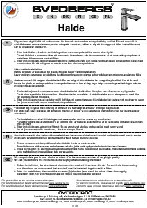 Brugsanvisning Svedbergs Halde Vandhane