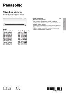 Návod Panasonic CS-DZ50VKE Klimatizácia