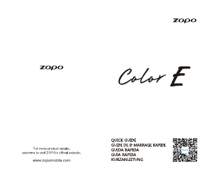 Manual de uso Zopo Color E Teléfono móvil