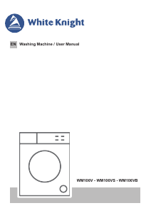 Manual White Knight WM106VB Washing Machine