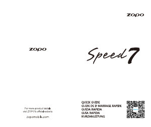 Handleiding Zopo Speed 7 Mobiele telefoon