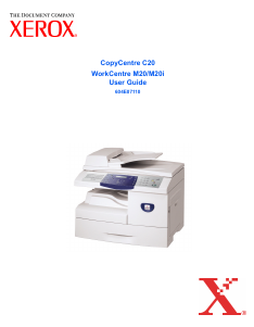 Bruksanvisning Xerox CopyCentre C20 Multifunktionsskrivare