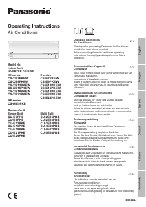 Manuale Panasonic CS-E15PKEW Condizionatore d’aria