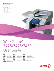 Handleiding Xerox WorkCentre 7425 Multifunctional printer