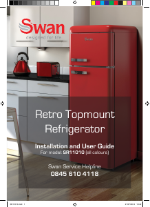 Manual Swan SR11010BN Fridge-Freezer