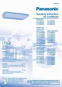 Посібник Panasonic CS-F34DTE5 Кондиціонер