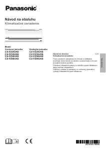 Návod Panasonic CS-FZ25UKE Klimatizácia