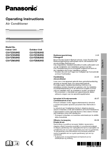 Manuale Panasonic CS-FZ60UKE Condizionatore d’aria