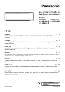 Manual Panasonic CS-ME24NKE Air Conditioner