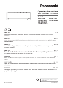 Manual Panasonic CS-ME9NKE Ar condicionado