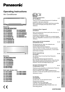 Mode d’emploi Panasonic CS-MTZ5SKE Climatiseur