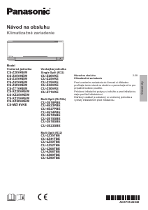 Návod Panasonic CS-MZ16VKE Klimatizácia