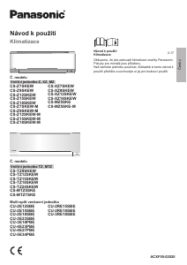 Manuál Panasonic CS-MZ5SKE Klimatizace