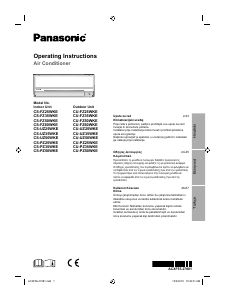 Kullanım kılavuzu Panasonic CS-PZ25WKE Klima