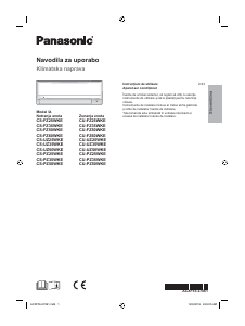 Priročnik Panasonic CS-PZ25WKE Klimatska naprava