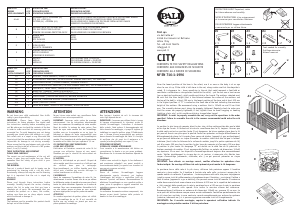 Manual Pali City Cot