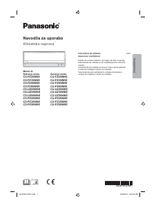 Priročnik Panasonic CS-PZ35WKE Klimatska naprava