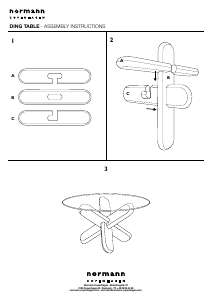 Manual de uso Normann Ding Mesa de centro