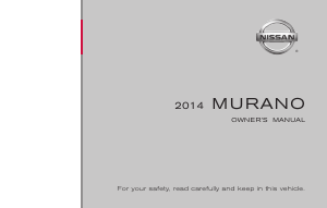 Handleiding Nissan Murano (2014)