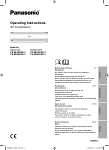 Priručnik Panasonic CS-RE24PKE3 Klimatizacijski uređaj