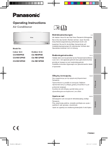 Priručnik Panasonic CS-RE9PKE Klimatizacijski uređaj