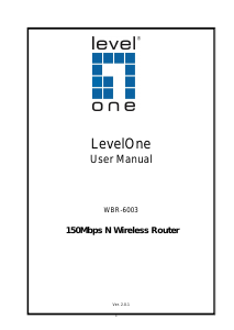 Manual LevelOne WBR-6003 Router