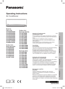 Manual Panasonic CS-RZ20VKEW Ar condicionado