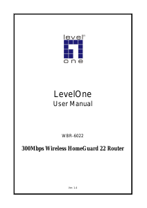Manual LevelOne WBR-6022 Router