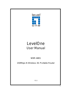 Manual LevelOne WBR-6801 Router