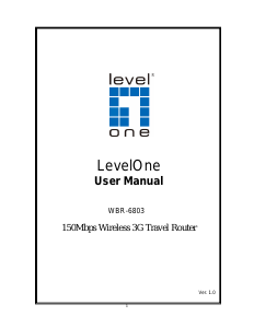 Manual LevelOne WBR-6803 Router