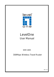 Handleiding LevelOne WBR-6805 Router