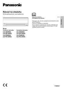 Návod Panasonic CS-UE12RKE Klimatizácia