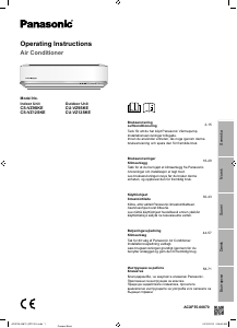 Bruksanvisning Panasonic CS-VZ12SKE Luftkonditionering