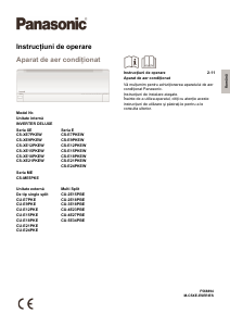 Manual Panasonic CS-XE7PKEW Aer condiționat