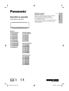 Priročnik Panasonic CS-XZ20TKEW Klimatska naprava
