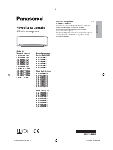 Priročnik Panasonic CS-XZ35TKEW Klimatska naprava