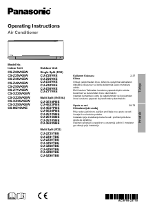 Kullanım kılavuzu Panasonic CS-XZ35VKEW Klima