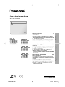 Kullanım kılavuzu Panasonic CS-Z25UFEAW Klima