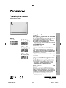 Manual Panasonic CS-Z25UFEAW Ar condicionado