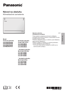 Návod Panasonic CS-Z25UFEAW Klimatizácia