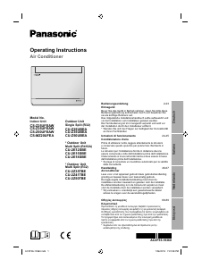 Manuale Panasonic CS-Z50UFEAW Condizionatore d’aria