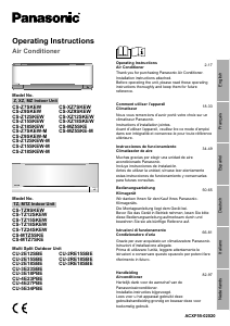Handleiding Panasonic CU-2RE18SBE Airconditioner